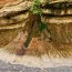 Monticule de calcaire au pied de la falaise