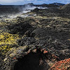 ligne de crat&egrave;res de l'&eacute;ruption 1984 du volcan Krafla