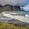 vue sur Vesturhorn depuis la plage de Stokksnes