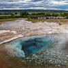 bassin d'eau chaude à Geysir