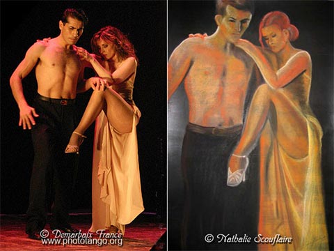 peinture d'après photographie