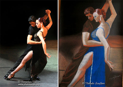 peinture d'après photographie