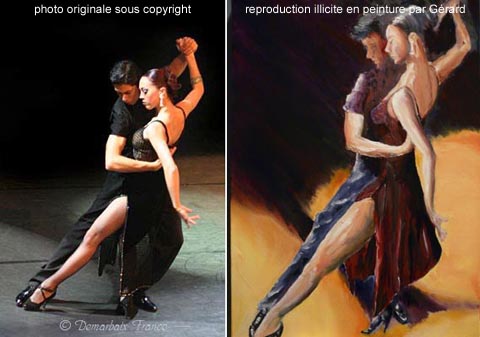 exemple de reproduction sans autorisation