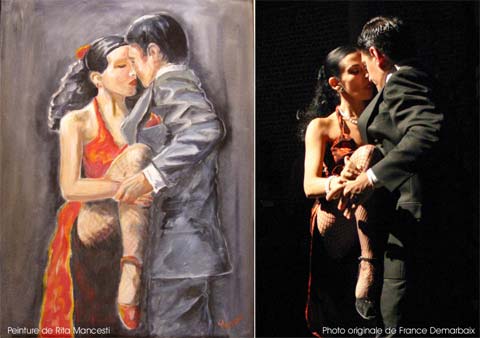 peinture d'apr&egrave;s photo