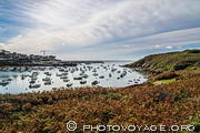 Le port du Conquet s'est install&eacute; dans le ria de lAber Conq - Finist&egrave;re