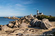 Plage et phare de Pontusval à Brignogan.