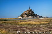 Approche du Mont Saint Michel en Normandie.