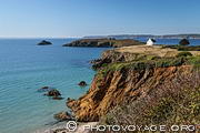 Pointe de Ragu&eacute;nez et l'&icirc;le de l'Aber. Presqu'&icirc;le de Crozon.