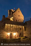 L'Hôtel de ville de Saint Malo à l'heure bleue.