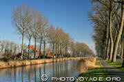 Damse Vaart - canal de Damme reliant Bruges à Sluis