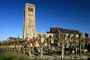 Damme - église Notre Dame et son cimetière - Onze Lieve Vrouwekerk