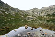 la Restonica prend sa source au lac de Melo à 1711 mètres d'altitude
