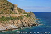 Tour de l'Osse, une des nombreuses tours génoises qui protégeait 
le Cap Corse