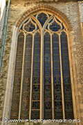 vitrail extérieur de la cathédrale Saint Bavon - Sint Baafskathedraal