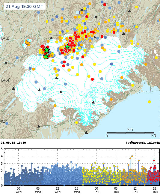 séismes Barbarbunga 21 aout 2014