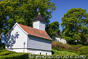 Petite église du Gamle Bergen Museum, un ancien village norvégien reconstitué au nord de Bergen.