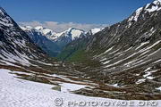 Descente dans la vall&eacute;e de Vidalen