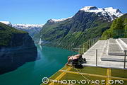 Geirangerfjord vu depuis Ornesvingen