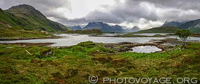 Vue panoramique du Selfjord depuis l'&icirc;lot de Stor Buoya