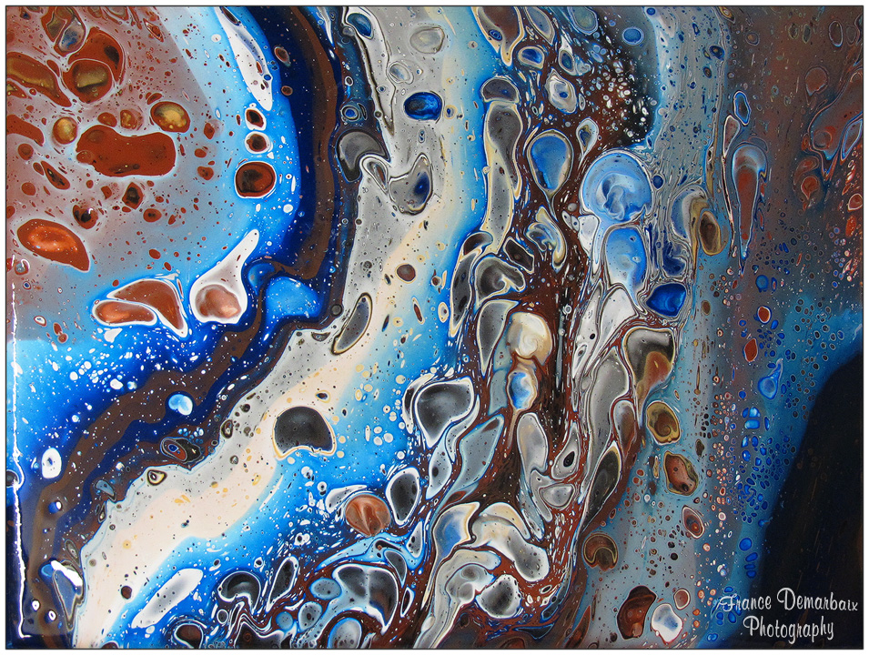 AST&Eacute;RO&Iuml;DES - toile 30x40cm