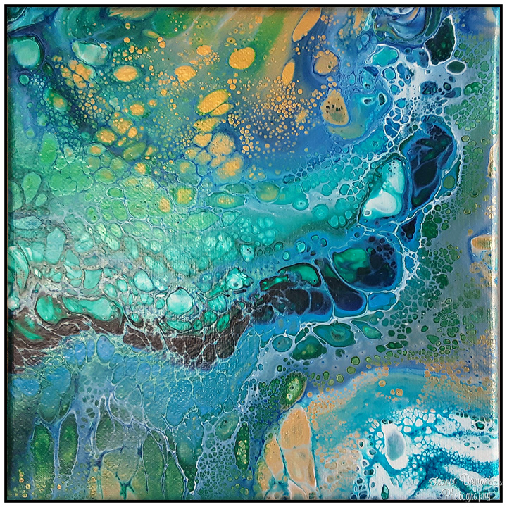 BLUE LAGOON - toile 20x20cm - NEW 2025 !