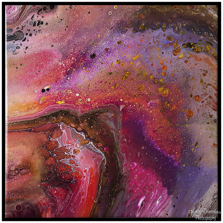 POURING 15 - toile 30x30cm - NEW 2025 !