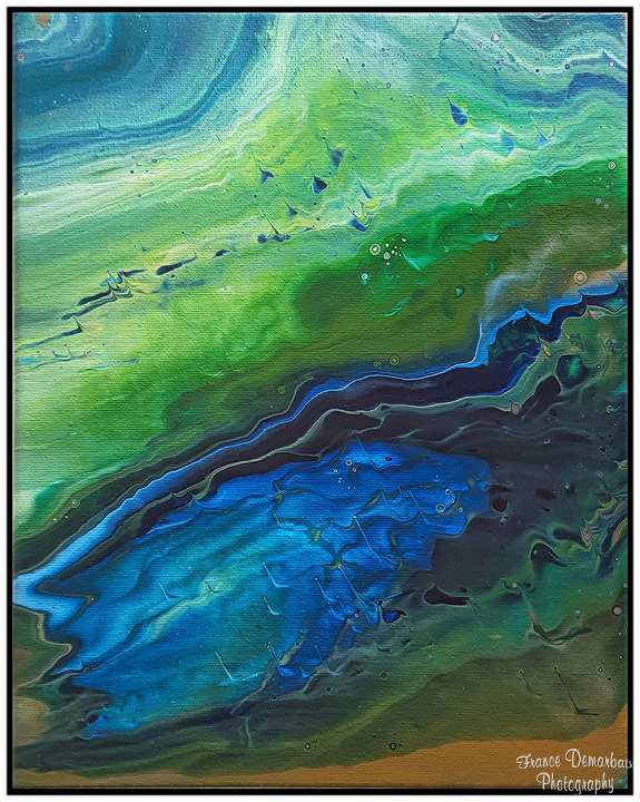 BLUE HOLE - toile 24x30cm - NEW 2025 !