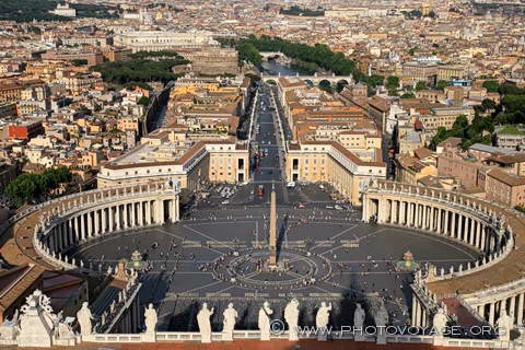 vue sur Rome depuis la coupole de la Basilique Saint Pierre