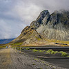 Vesturhorn vu depuis la route de Stokksnes