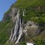 Cascade des Sept Soeurs "De Syv Sostre" sur le Geirangerfjord
