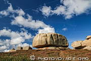 Les rochers de Ploumanac'h qui bordent le GR34 ont des formes qui stimulent l'imagination. Celui-ci me fait penser à un champignon.