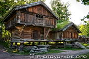 Le musée folklorique d'Oslo situé sur la péninsule de Bygdoy rassemble plus d'une centaine de maisons en bois typiques de la Norvège.